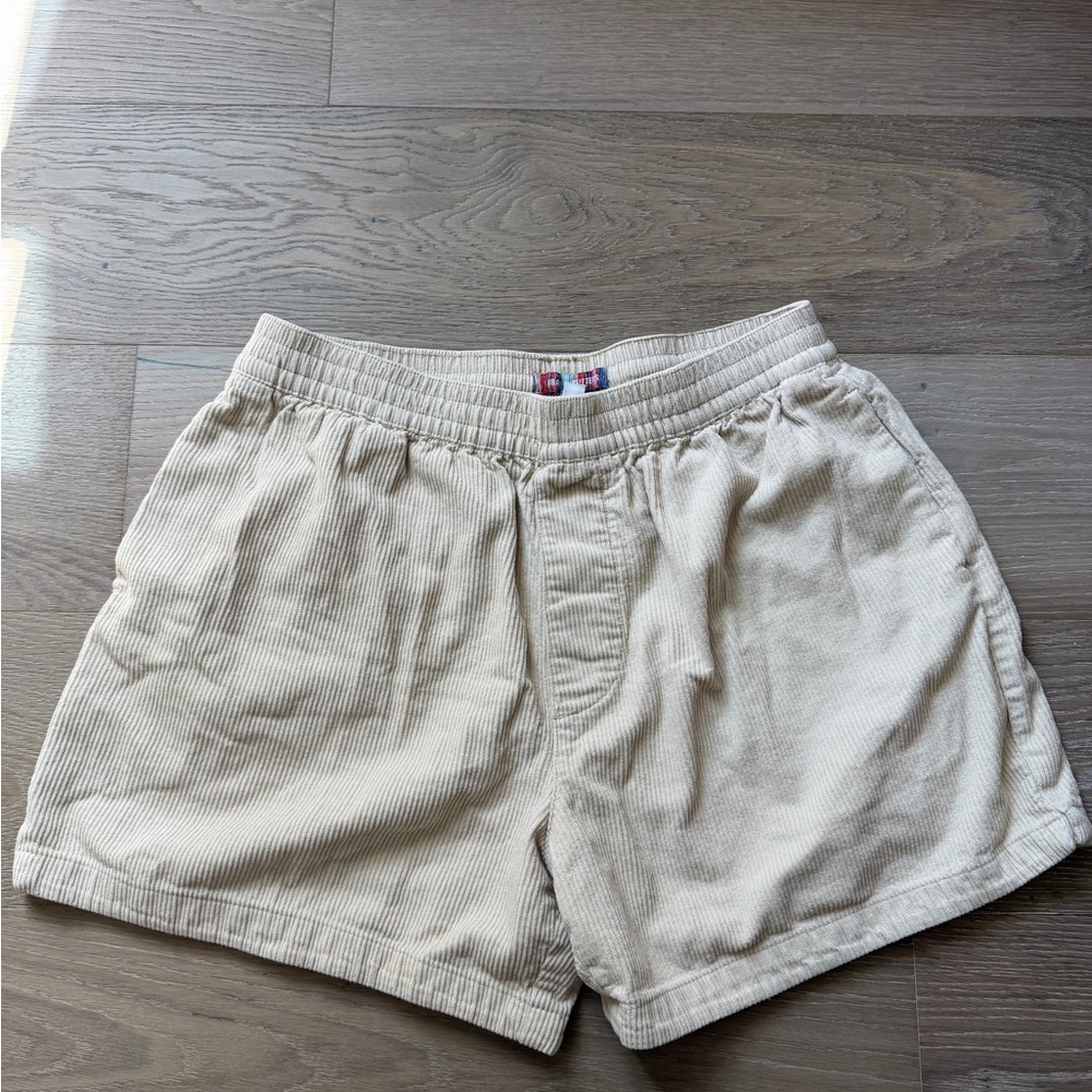 Urban Outfitters Cream Corduroy Men's Shorts